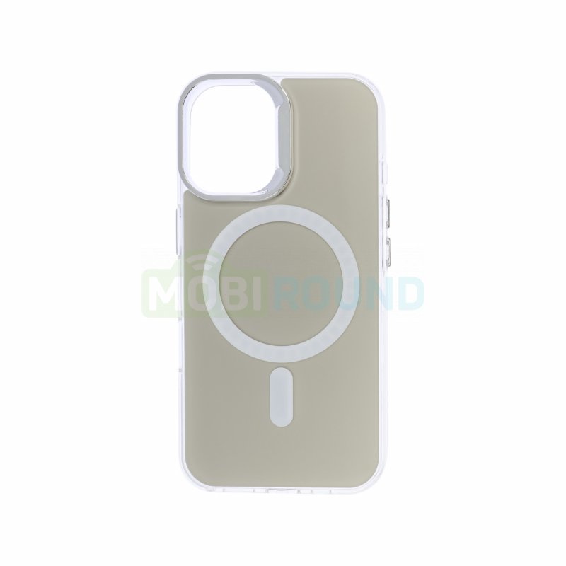 Силиконовый чехол Activ SM025 (MagSafe) для Apple iPhone 16, белый