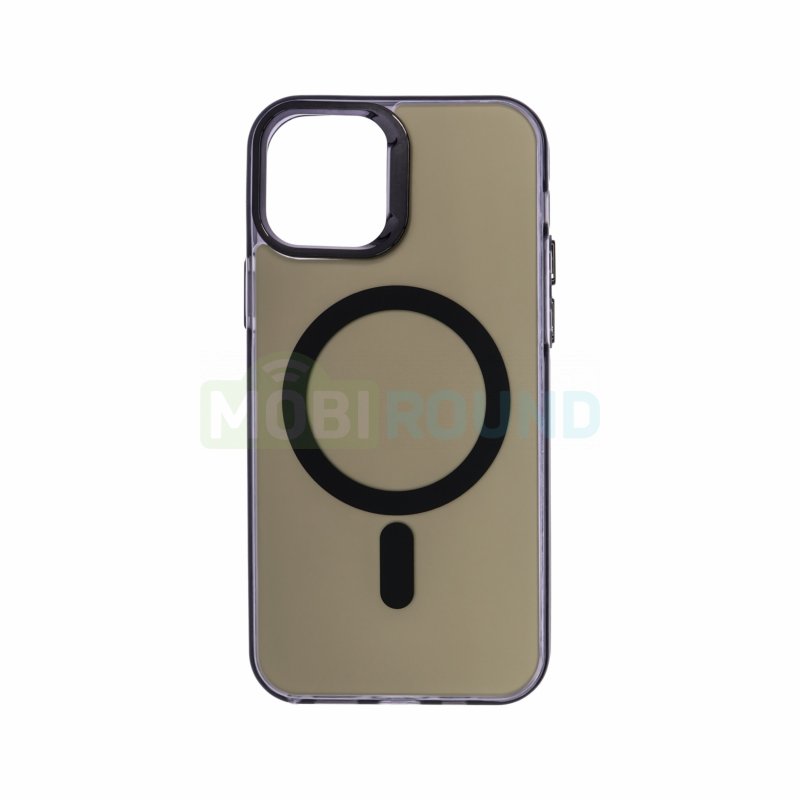Силиконовый чехол Activ SM025 (MagSafe) для Apple iPhone 12/iPhone 12 Pro, черный