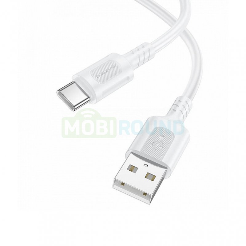 Дата-кабель Borofone BX111 USB-Type-C (3 А) 1 м, белый