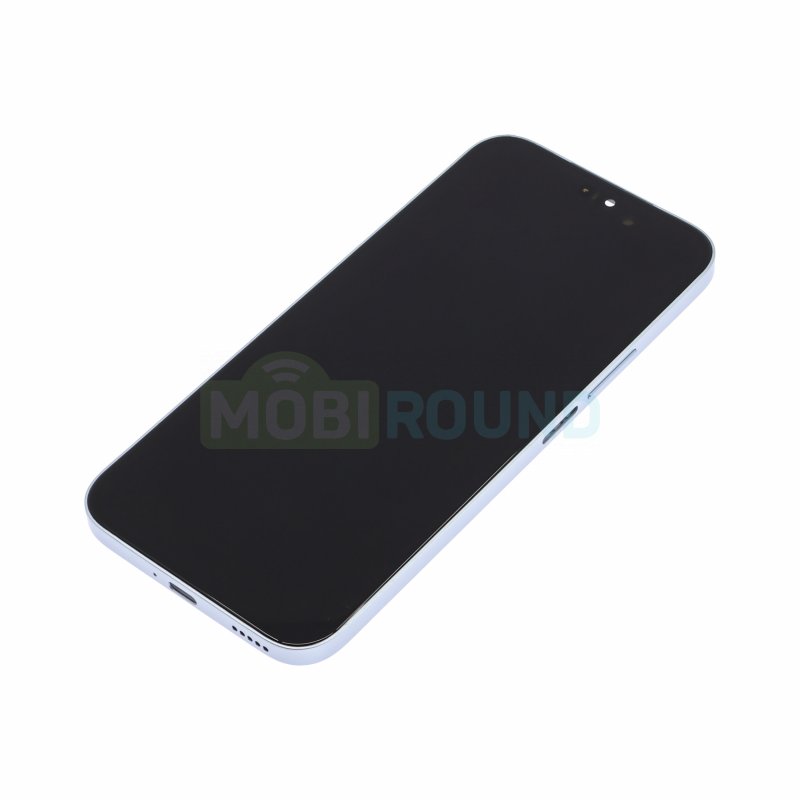 Дисплей для Honor X8b 4G / 200 Lite 4G (в сборе с тачскрином) в рамке, серебро, AAA