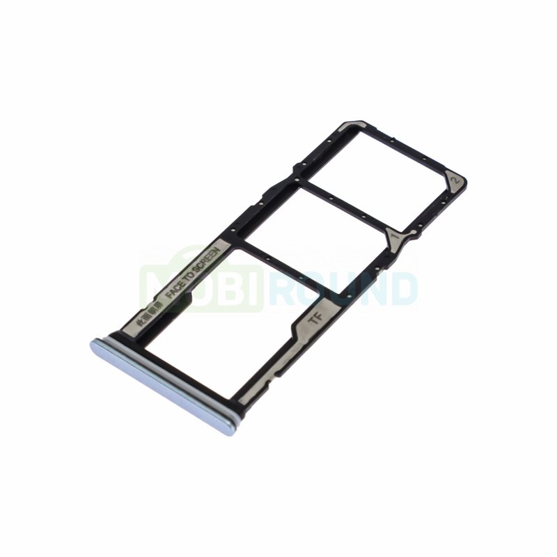 Держатель сим карты (SIM) для Xiaomi Redmi 13C 4G / POCO C65 4G, голубой