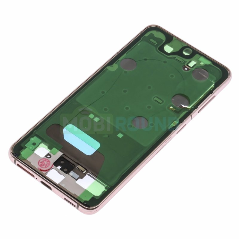 Рамка дисплея для Samsung G991 Galaxy S21 (в сборе) розовый