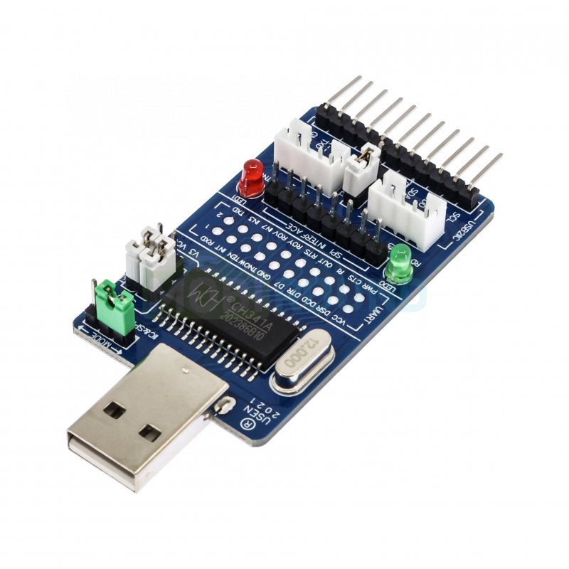 Модуль адаптера USB-I2C/SPI/UART/MEM/EPP с разъемом USB-A (YSUMA01-341A CH341A)