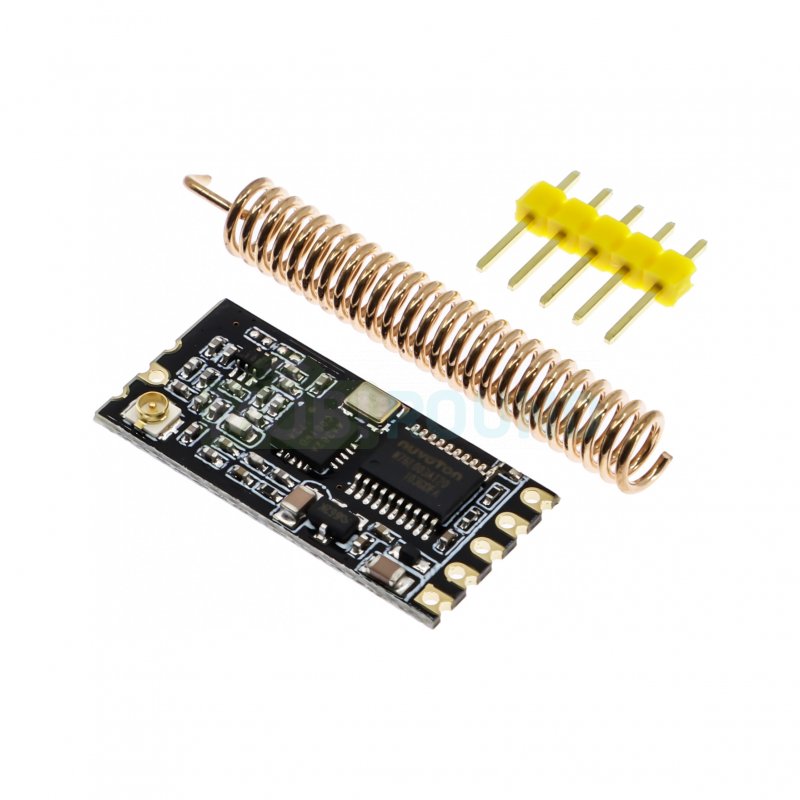 Модуль цифрового трансивера с UART интерфейсом Uвх-3.3-5 В F-433 МГц (1000 м) (N76E003AT20+Si44382A GT-38)