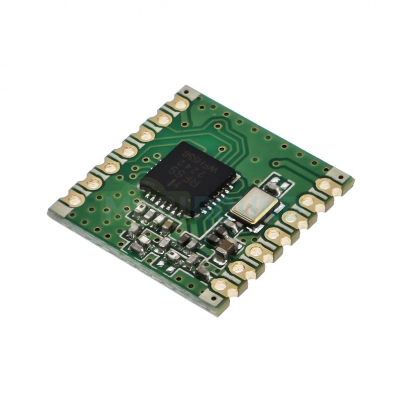 Модуль RFM69C цифрового трансивера с SPI интерфейсом F-433 МГц Uвх-3.3 В (RFM69CW-433S2)