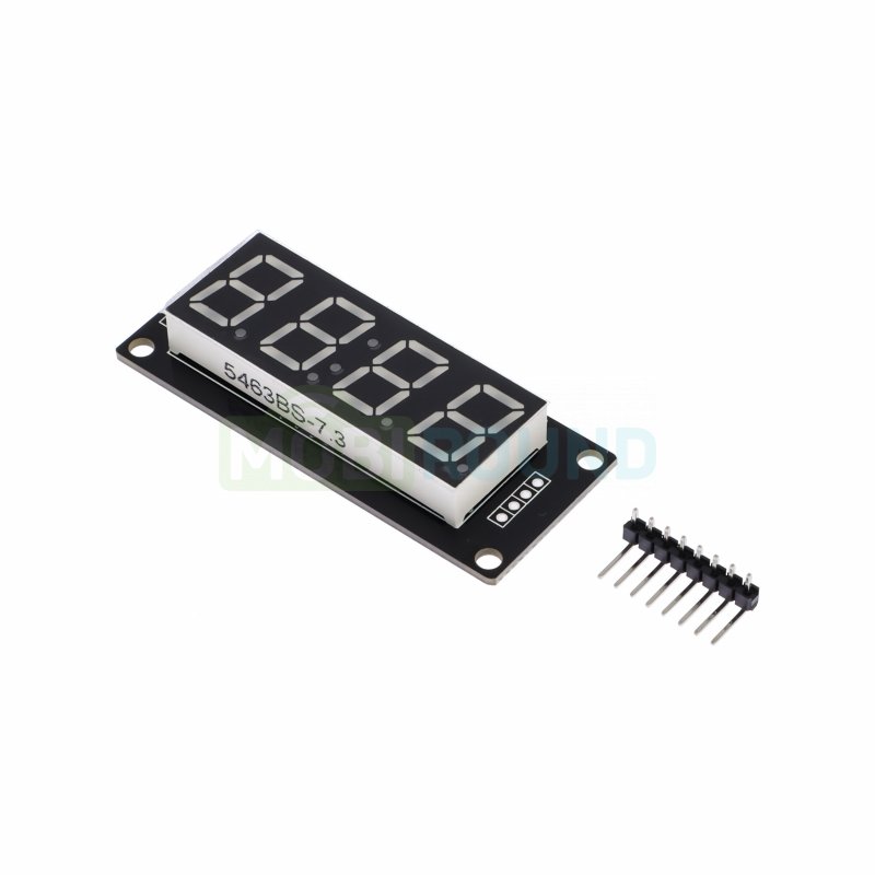 Модуль индикации 0.56" 4-х разрядный I2C Uпит-5 В (TM1637) красный