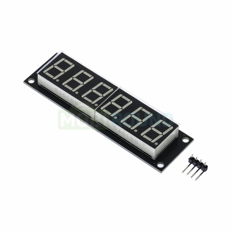 Модуль индикации 0.56" 6-ти разрядный I2C Uпит-5 В (TM1637) синий