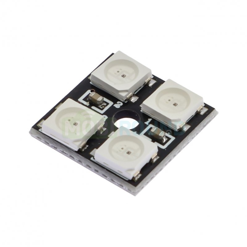 Модуль с программируемыми светодиодами 2x2 RGB (WS2812-4)