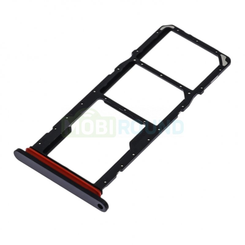 Держатель сим карты (SIM) для Samsung A075 Galaxy A07 4G, черный