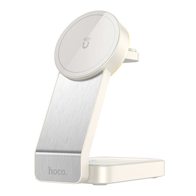 Беспроводное зарядное устройство Hoco CQ3 (смартфон + Apple Watch + Airpods) белый