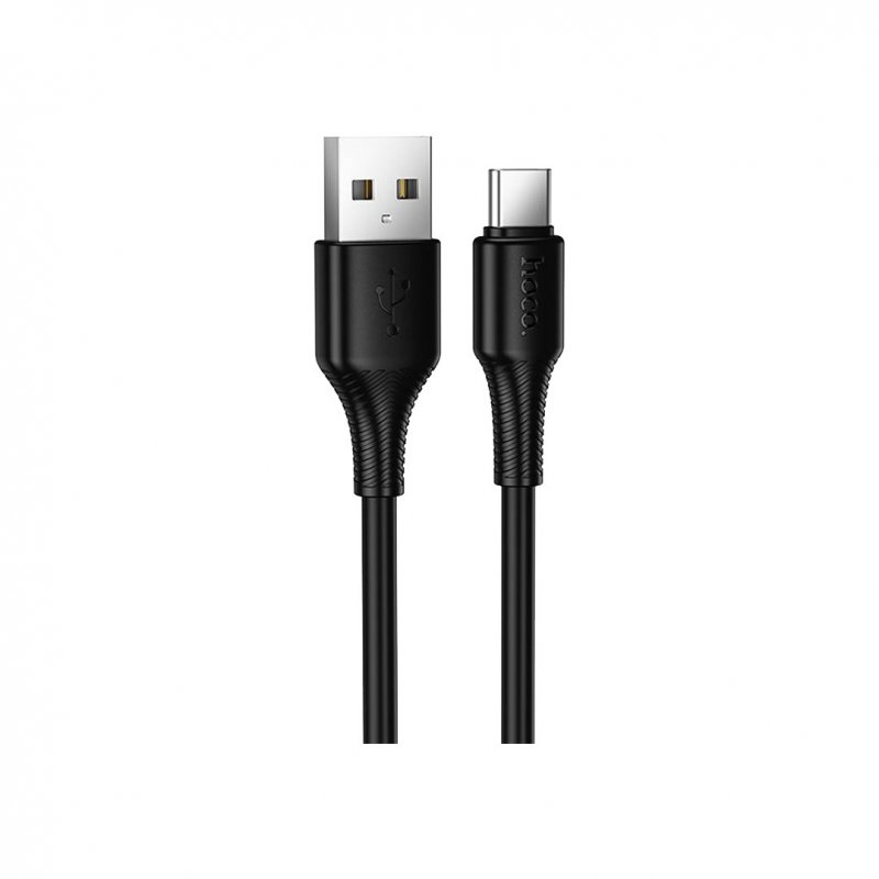 Дата-кабель Hoco X120 USB-Type-C (3 A) 1 м, черный