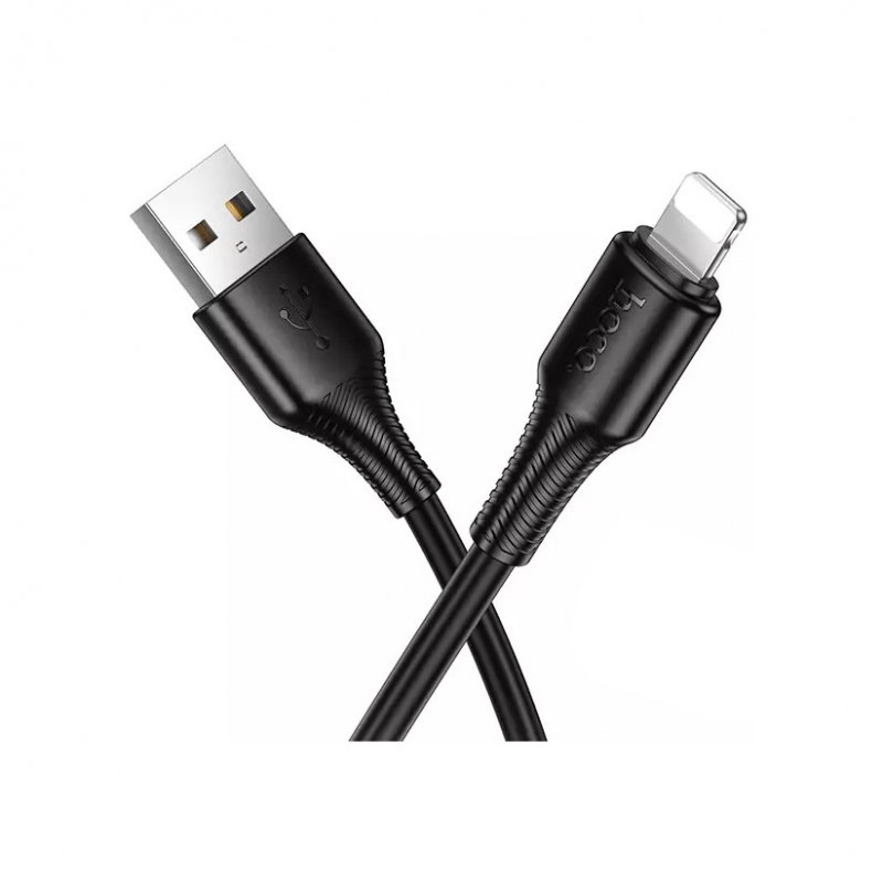 Дата-кабель Hoco X120 USB-Lightning (2.4 A) 1 м, черный