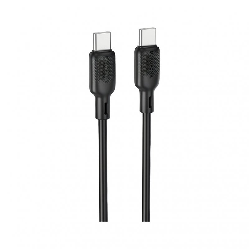 Дата-кабель Borofone BX113 Type-C-Type-C (3 А) 1 м, черный