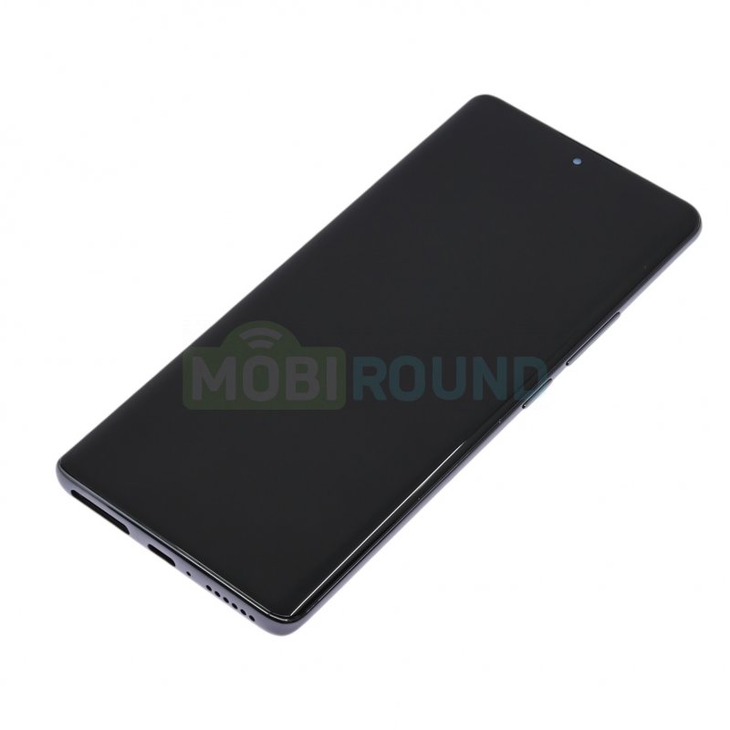 Дисплей для Xiaomi Redmi Note 14 Pro 4G (в сборе с тачскрином) в рамке, черный, 100%