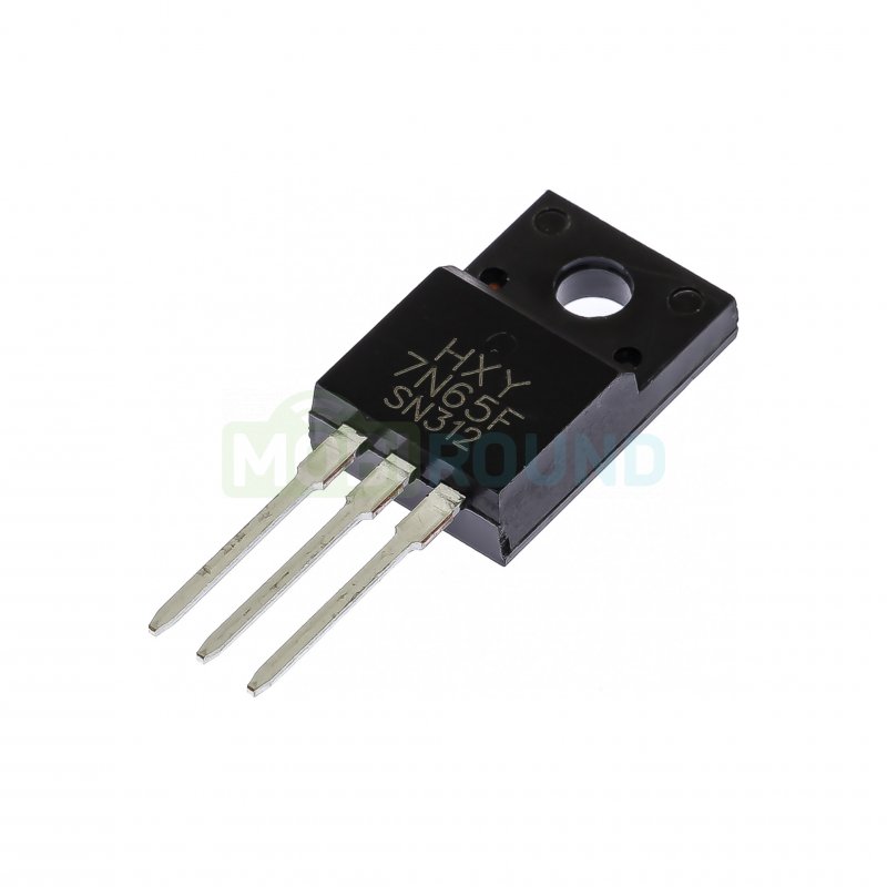 Полевой транзистор HXY N-MOSFET 650 В/7 А (7N65 (TO-220F))