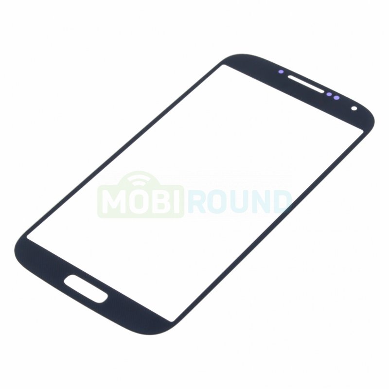 Стекло модуля для Samsung i9500 Galaxy S4 3G, синий, AA
