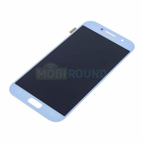 Дисплей для Samsung A520 Galaxy A5 (2017) (в сборе с тачскрином) (голубой, orig100)