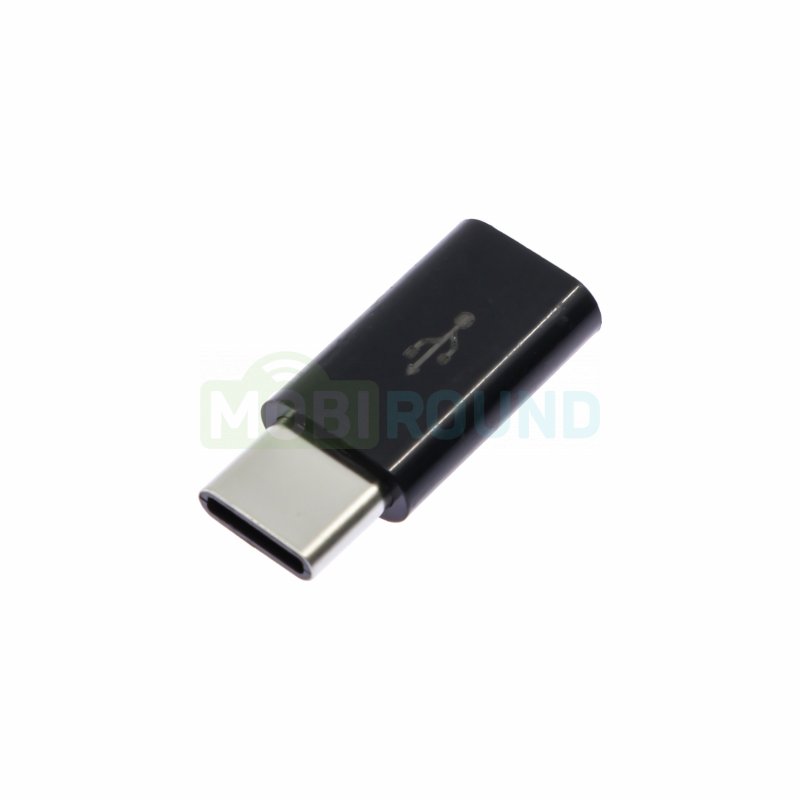 Переходник (адаптер) Type-C-MicroUSB, черный
