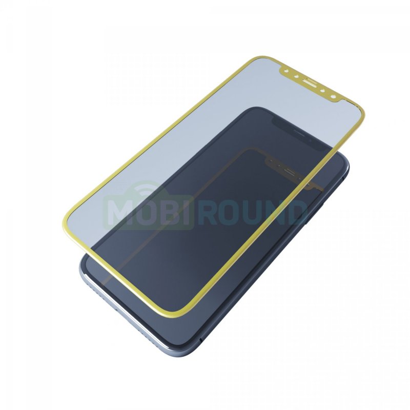 Противоударное стекло 2D для Samsung A520 Galaxy A5 (2017) (полное покрытие / полный клей) золото