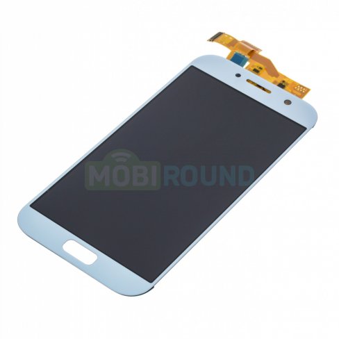 Дисплей для Samsung A520 Galaxy A5 (2017) (в сборе с тачскрином) (голубой, аналог (TFT))