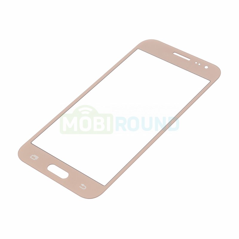 Стекло модуля для Samsung J200 Galaxy J2, золото, AAA