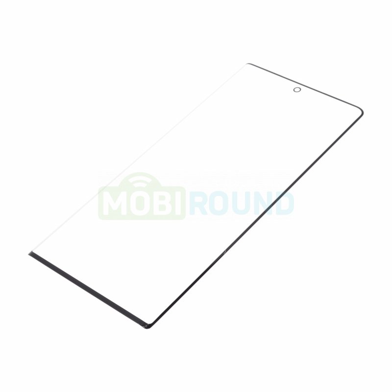 Стекло модуля для Samsung N975 Galaxy Note 10+, черный, AAA