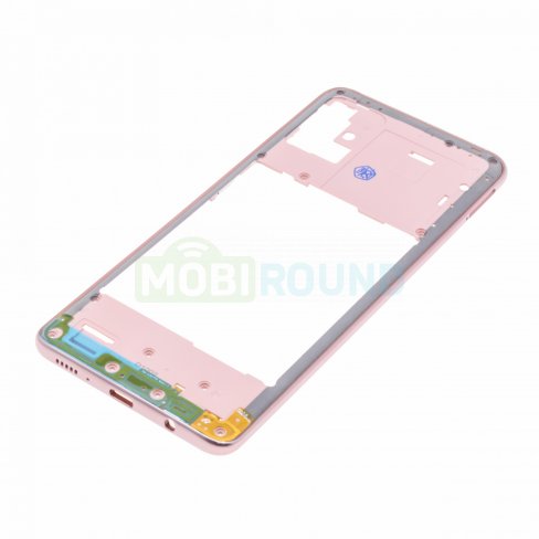 Средняя часть корпуса для Samsung A515 Galaxy A51 (розовый)