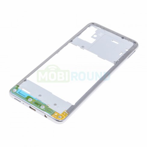 Средняя часть корпуса для Samsung A515 Galaxy A51 (серебро)