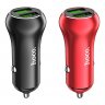 Автомобильное зарядное устройство (АЗУ) Hoco Z37 QC 3.0 (2 USB), 3 А