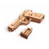 Деревянный конструктор (3D пазлы) Wood Trick Пистолет-резинкострел с мишенями (50 деталей)