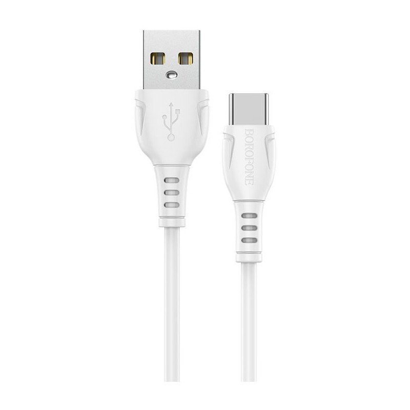 Дата-кабель Borofone BX51 USB-Type-C (3 А) 1 м, белый
