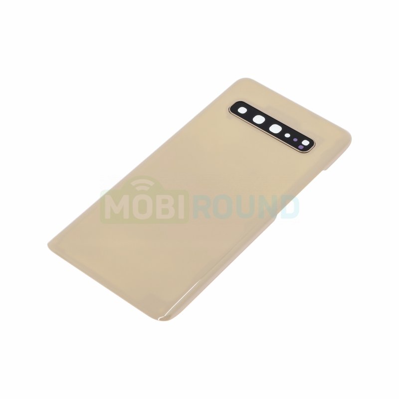 Задняя крышка для Samsung G977 Galaxy S10 5G, золото, AAA