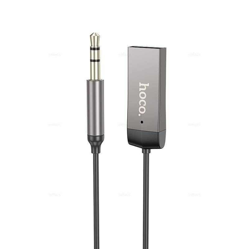 Адаптер Bluetooth-Aux Hoco E78, серый