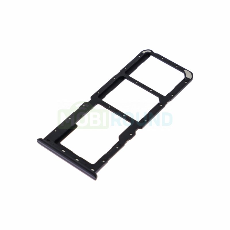 Держатель сим карты (SIM) для Realme 5 Pro, черный