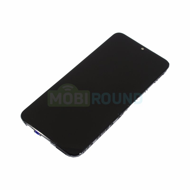 Дисплей для Realme C33 (в сборе с тачскрином) в рамке, черный, AAA
