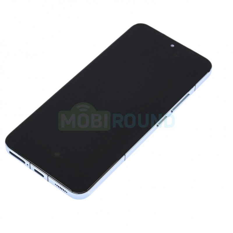 Дисплей для Xiaomi 13 (в сборе с тачскрином) в рамке, серебро, 100%