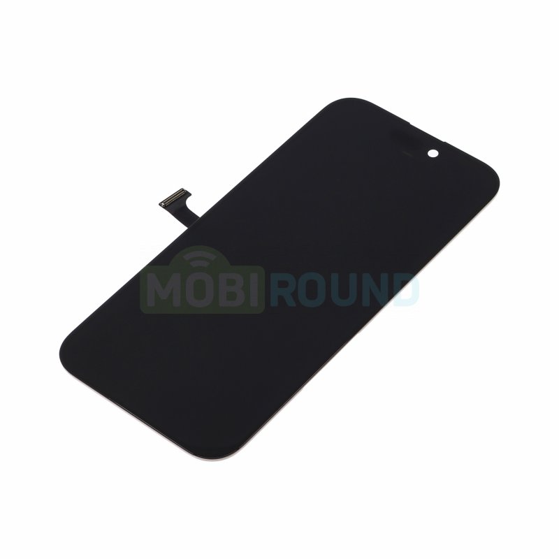 Дисплей для Apple iPhone 15 Pro (в сборе с тачскрином) черный, 100%
