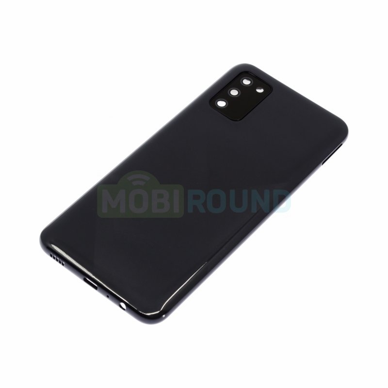 Задняя крышка для Samsung A025 Galaxy A02s, черный, AAA