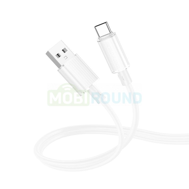 Дата-кабель Borofone BX112 USB-Type-C (2.4 А) 1 м, белый