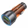 Автомобильное зарядное устройство (АЗУ) Hoco NZ12A QC 3.0 (USB+Type-C PD)