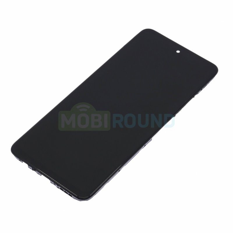 Дисплей для OPPO A80 5G (в сборе с тачскрином) в рамке, черный