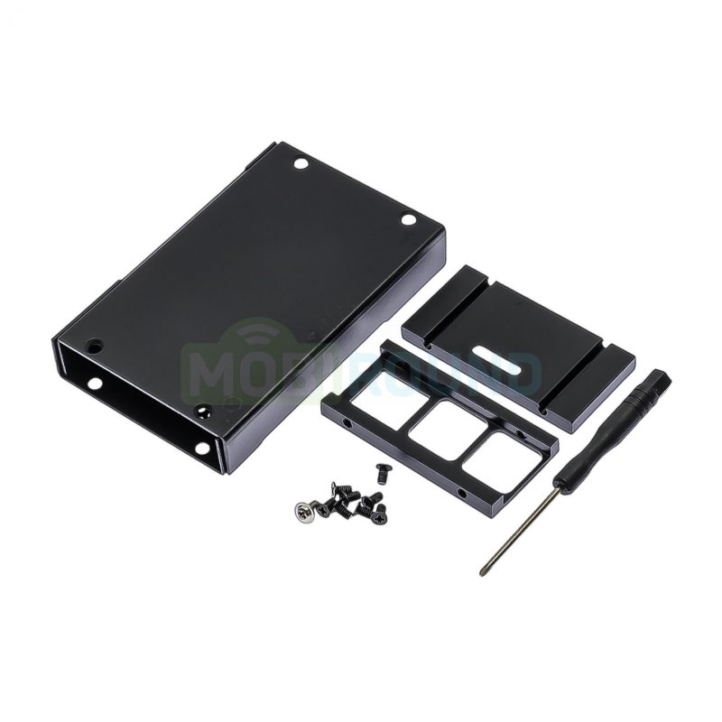 Корпус алюминиевый Raspberry Pi 4B (94x60.5x32 мм) черный