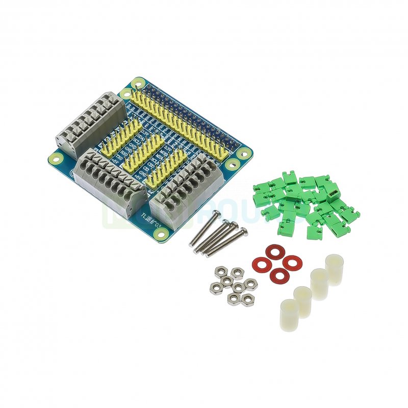 Плата расширения Raspberry Pi многофункциональная с зажимными клеммами GPIO 40-pin