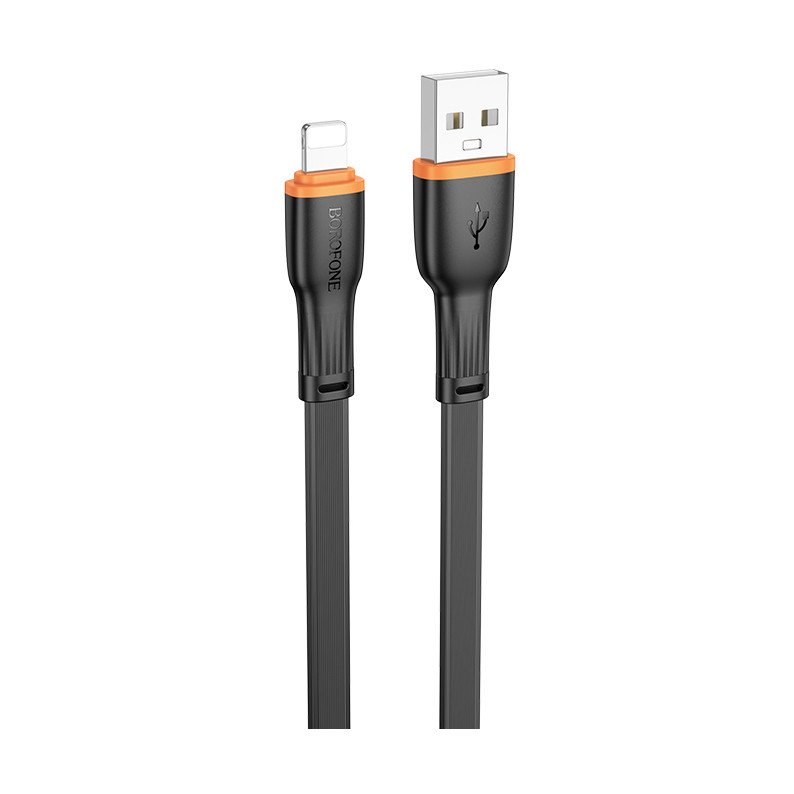 Дата-кабель Borofone BX118 USB-Lightning, 1 м, черный