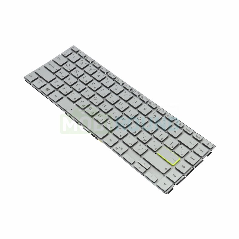 Клавиатура для ноутбука Asus VivoBook 14 K413JA (с подсветкой) серебро