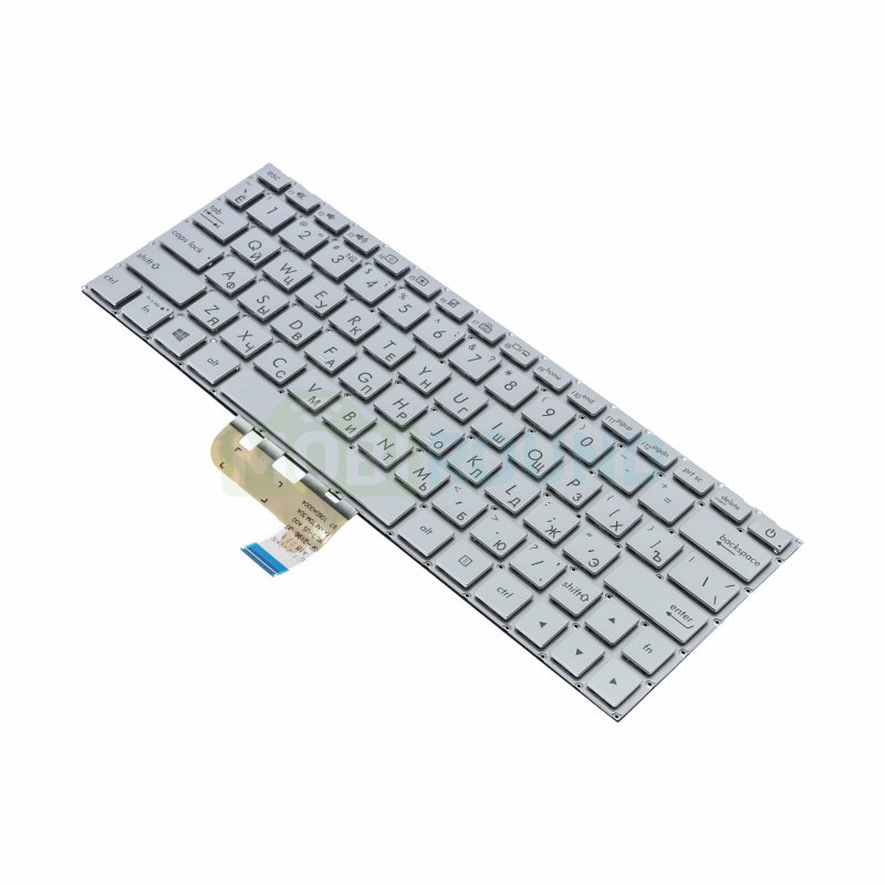 Клавиатура для ноутбука Asus UX333F (с подсветкой) серебро
