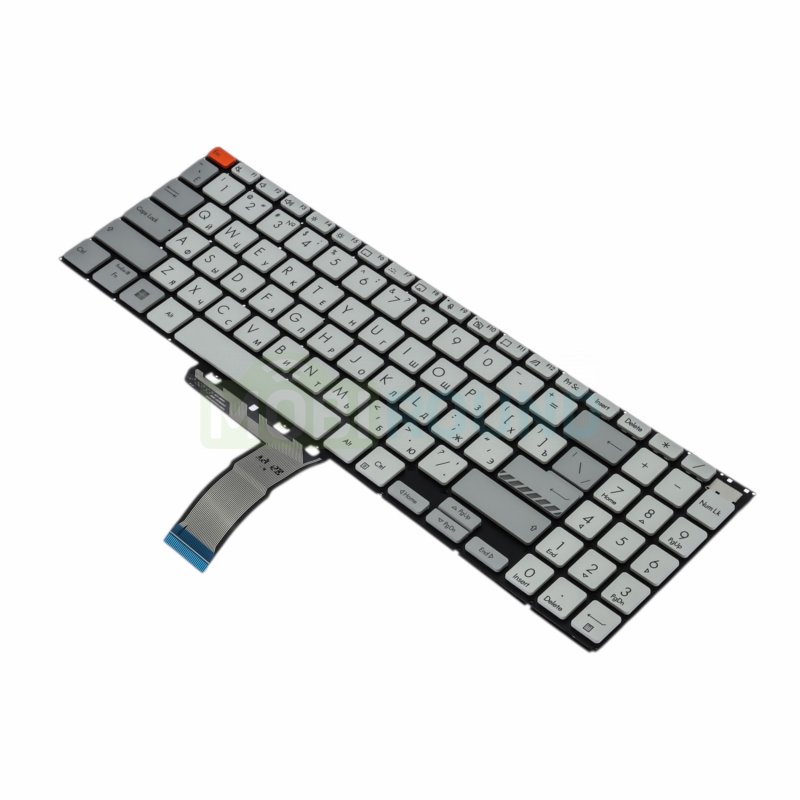 Клавиатура для ноутбука Asus VivoBook PRO 16 M7600QA, серебро
