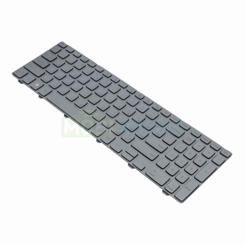 Клавиатура для ноутбука Dell Inspiron 15-5565 / Inspiron 5567 / Inspiron 5570 и др. (с подсветкой) серебро