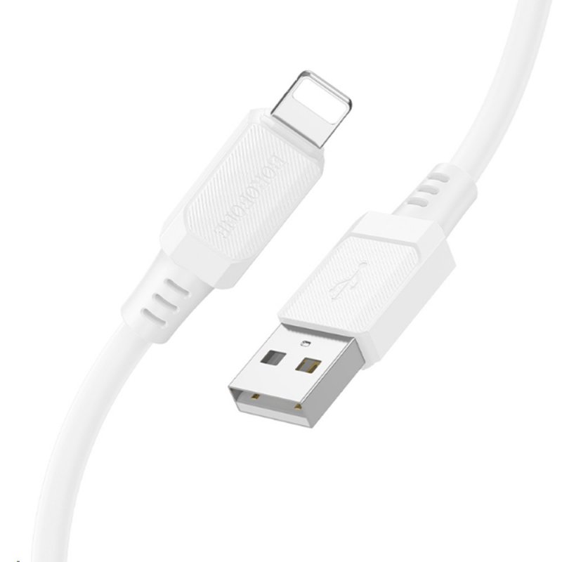 Дата-кабель Borofone BX115 USB-Lightning (2.4 А) 1 м, белый