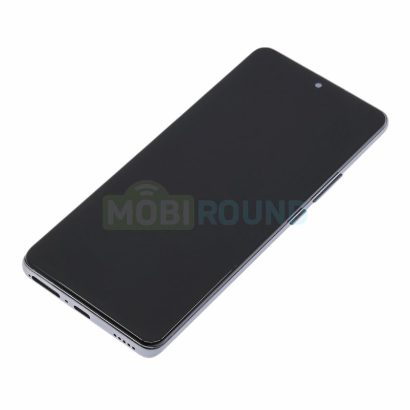 Дисплей для OPPO Reno 10 5G (в сборе с тачскрином) в рамке, черный